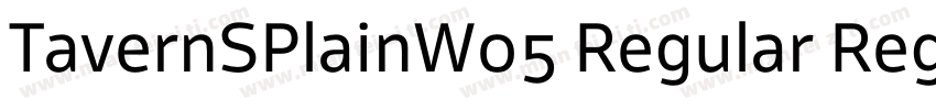 TavernSPlainW05 Regular Regular字体转换
